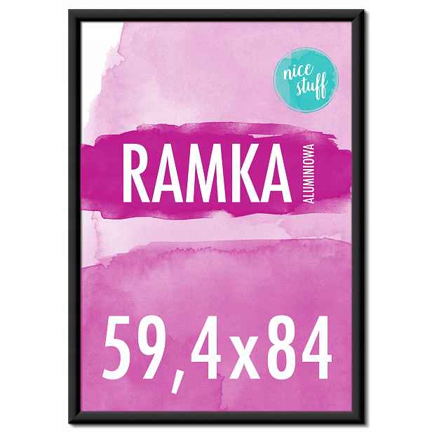 Rámeček na fotografie 59,4x84,1 cm A1 Hliníkové rámy 84,1x59,4 černý