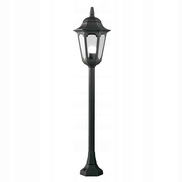 Venkovní stojací lampa černá, klasický zahradní sloupek 104 cm Elstead
