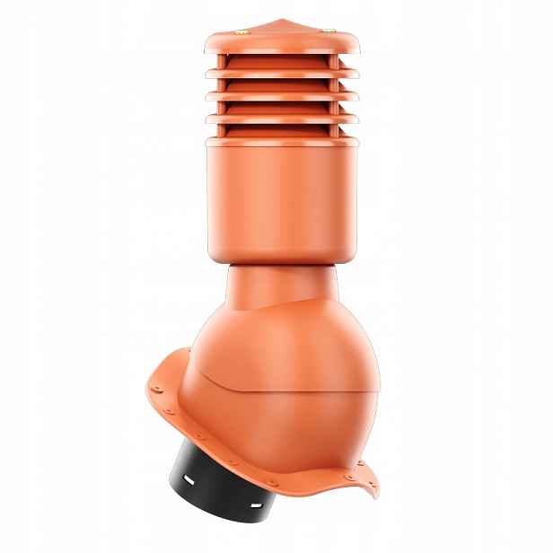 Větrací komín Smartline profil W 125 mm, zateplený cihlovou barvou