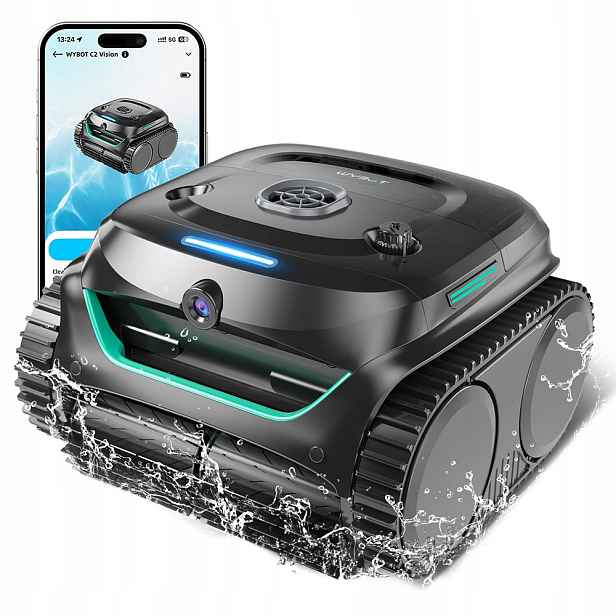 Bezdrátový robotický vysavač bazén Wybot C2 Vision s kamerou Ai 1940 Sq.ft