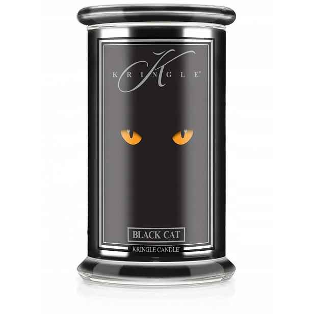 Black Cat – Kringle Candle – velká svíčka se dvěma knoty (624 g)