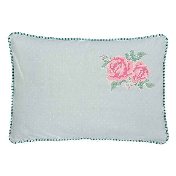 Mintový povlak na polštář Sweet Cottage Flowers - 35*50 cm Clayre & Eef