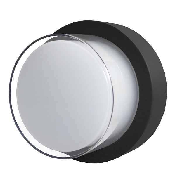 Nástěnné Led svítidlo černé pískované IP54 12W Moderní Italux