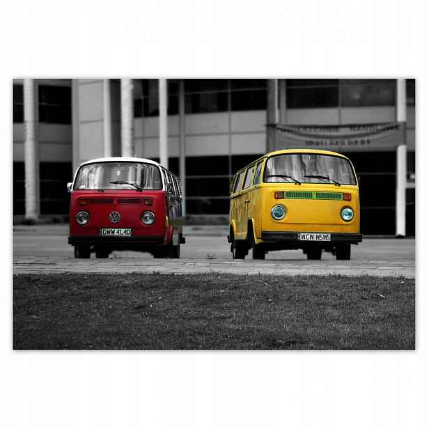 Plakáty 185x125 Červená a žlutá Vw