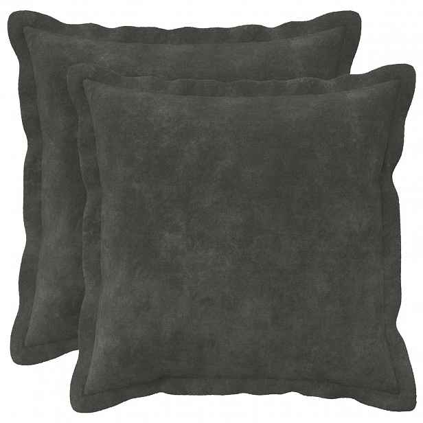 vidaXL Povlak na polštář 2 pcs HOUTEN Antracitová 30 x 30 cm