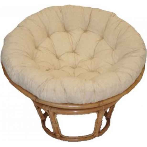 Polstr na PAPASAN 110 cm (průměr sedáku 120 cm) - světle béžový MELÍR