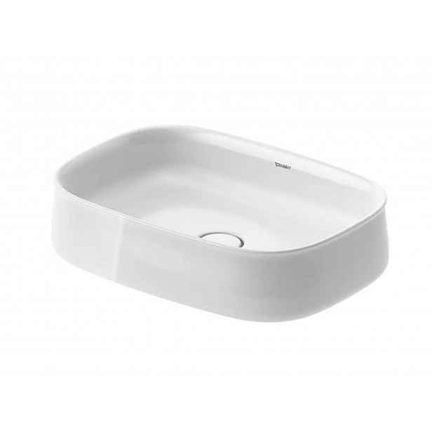 Duravit Zencha - Umyvadlo na desku 55x39 cm, bez přepadu, DuraCeram, bílá 2373550079