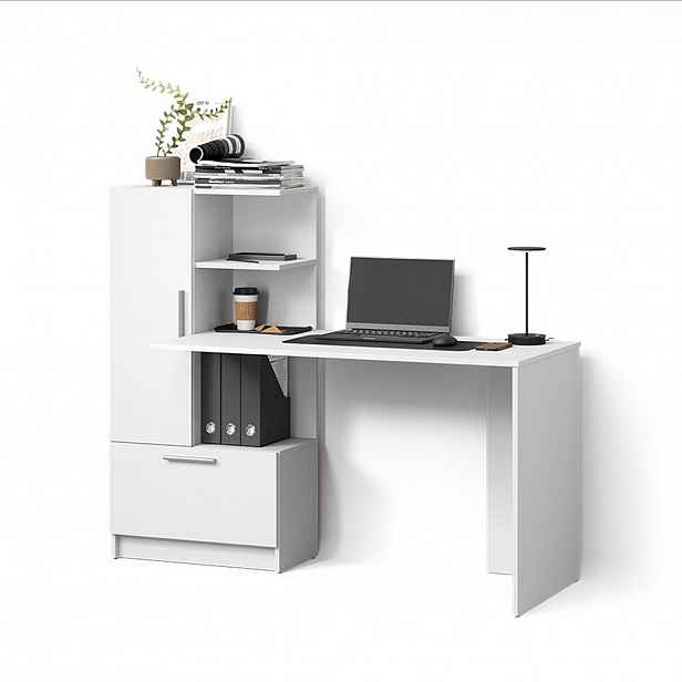 Livinity® PSACÍ STŮL Lorena Bílá 150 x 120.1 cm se 2 dveřmi