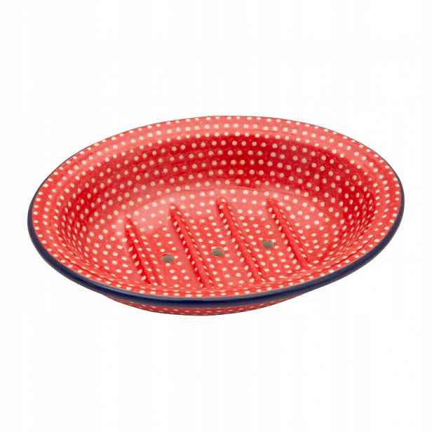 Mýdlenka 14 cm s otvory Umělecká keramika Bolesławiec dek U9971