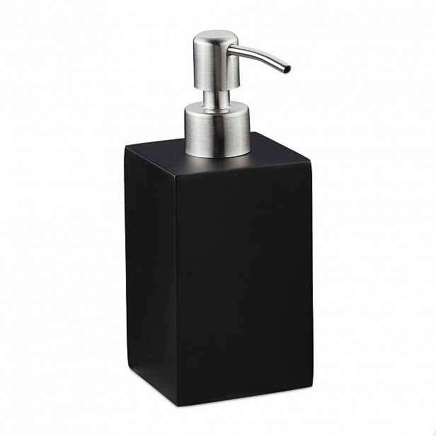 Relaxdays DÁVKOVAČ Černý hranatý 300 ml
