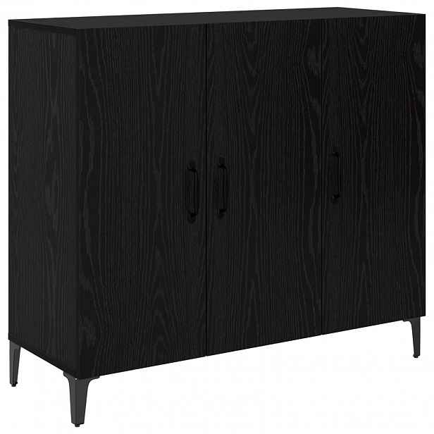vidaXL Servírovací skříň Černý dub 34 x 90 x 80 cm Kompozitní dřevo