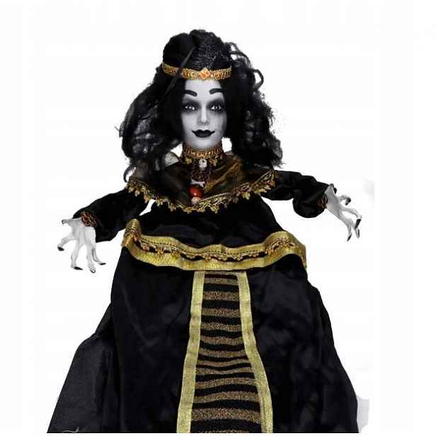Faraon Závěsný Se Zlatou Čelenkou S Peřím 120 CM Žena Halloween Strašidelná