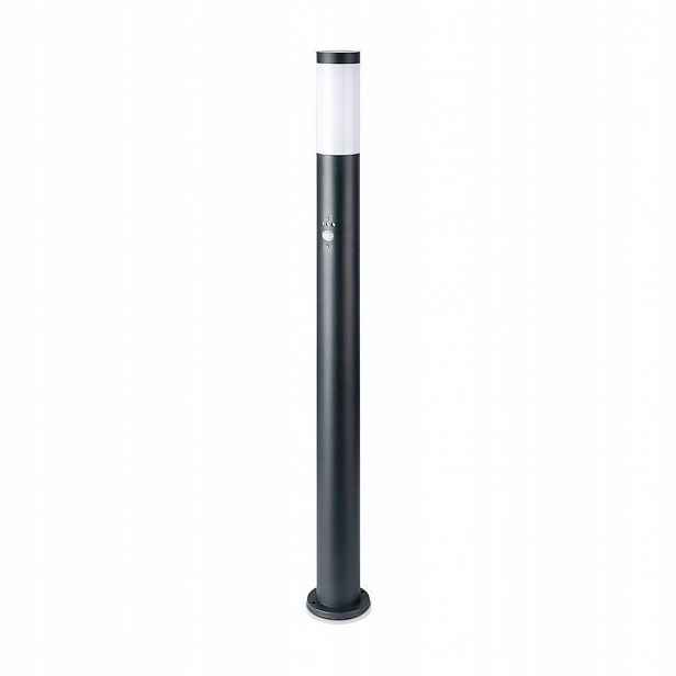 V-tac Zahradní sloupek 110 cm šedý, senzor pohybu E27 VT-838-110