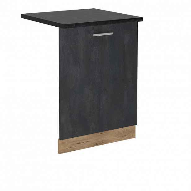 Vicco ČELNÍ PANEL MYČKY R-Line Černý beton 60 cm , PD Antracit