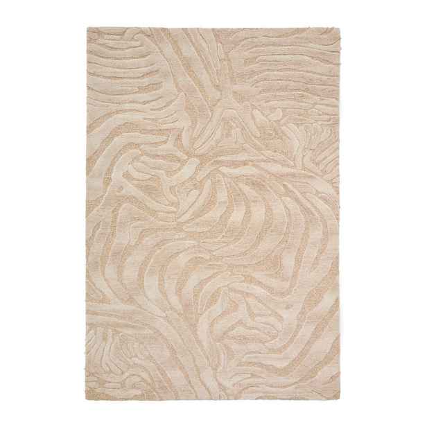 Béžový ručně tkaný koberec s příměsí vlny 200x300 cm Tribet – Kave Home