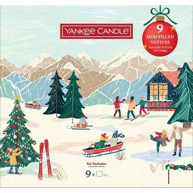 Dárková Sada 9 mini vonných svíček Yankee Candle Apres Ski