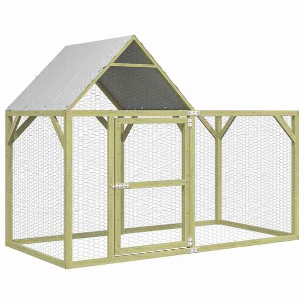 vidaXL Kurník 200x100x150 cm impregnované masivní borové dřevo