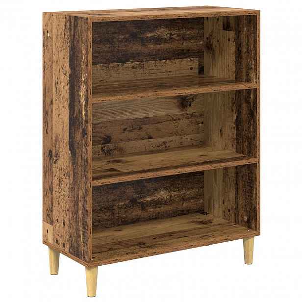 vidaXL Servírovací skříň Staré dřevo 69,5 x 32,5 x 90 cm