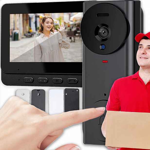 Bezdrátový Zvonek Videokamera Interkom S Infračerveným Noční