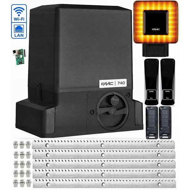 Pohon pro posuvnou bránu Faac 740C DELTA2 do 500 kg Wifi Lan