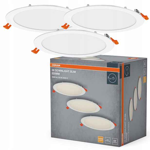 Stropní podomítkové svítidlo Halogenové Led Spot kulaté 22W 2000lm 3000K