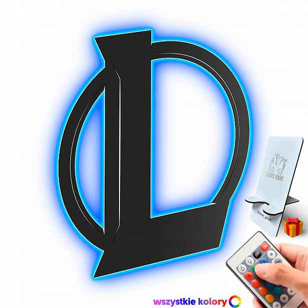Dřevěný 3D obraz League Of Legends Nástěnná Dekorace Noční Lampa Led