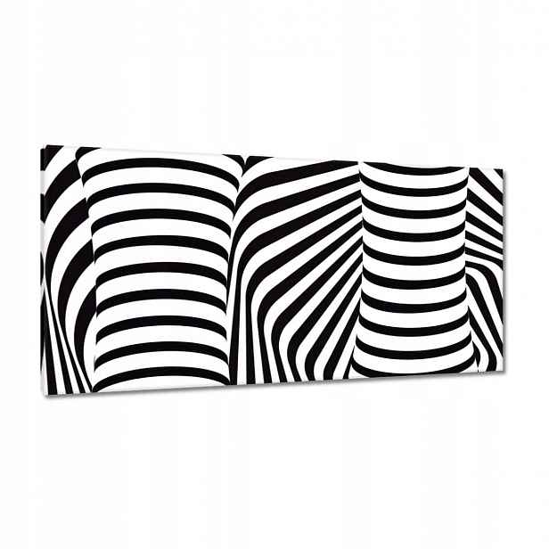 Obrazy 115x55 Abstrackja černobílá