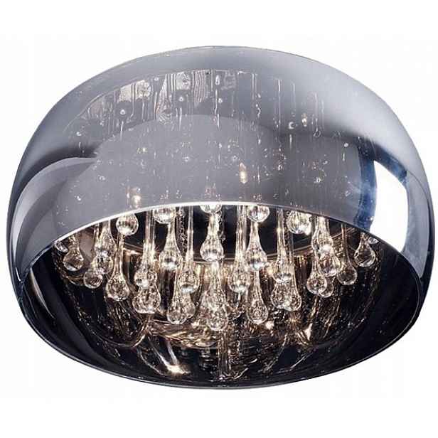 Stropní Svítidlo Stropní Svítidlo Stříbrný lustr Křišťály Crystal 5xG9 Zuma Line