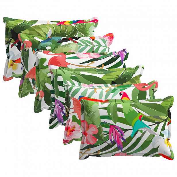 vidaXL Povlak na polštář 6 ks HOUTEN Vícebarevný 50 x 75 cm Polyester