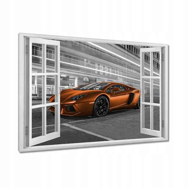 Obrazy 90x60 Oranžová fura