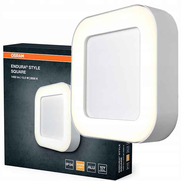 Zahradní nástěnné svítidlo Venkovní fasádní Led lampa 13.5W 600lm 3000K IP54