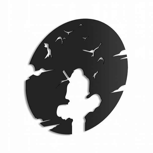Dřevěný 3D obraz Anime Naruto Itachi Uchiha Nástěnná Dekorace Dárek