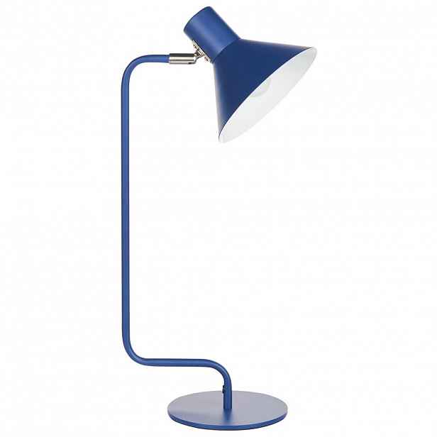 Beliani STOLNÍ LAMPA NA PSACÍ STŮL Modrá Rimava