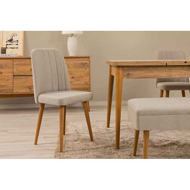 Židle Vina 1005 - Oak, Cream
