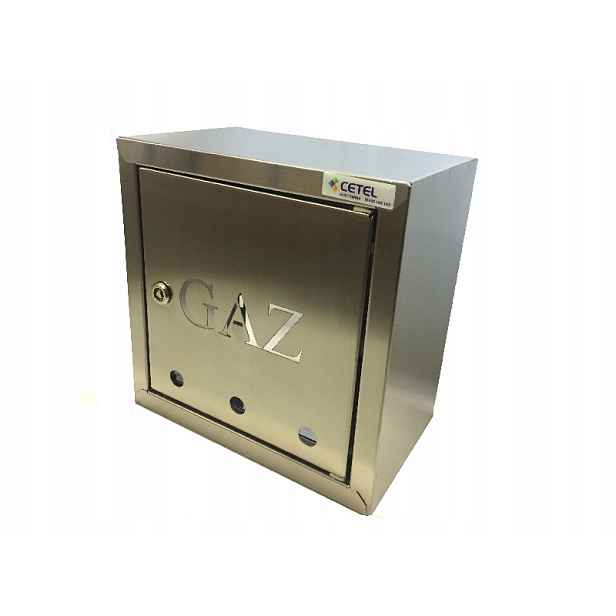 Nerezová plynová skříňka 250x250x150 na ventil Gaz