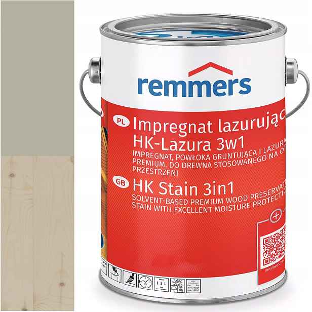 Remmers HK-Lasur Ochranná lazura na dřevo Ral 7032 Šedá Béžová 5L