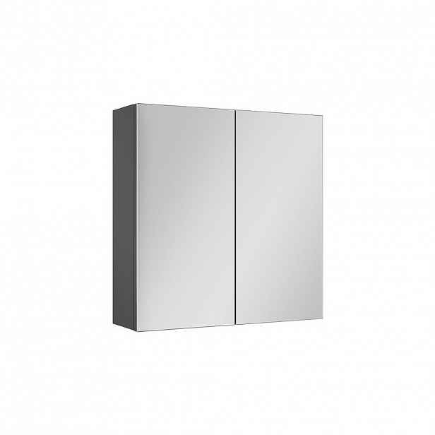 Vicco KOUPELNOVÁ ZRCADLOVÁ SKŘÍŇKA Lavia, Antracit, 60 x 60.2 cm
