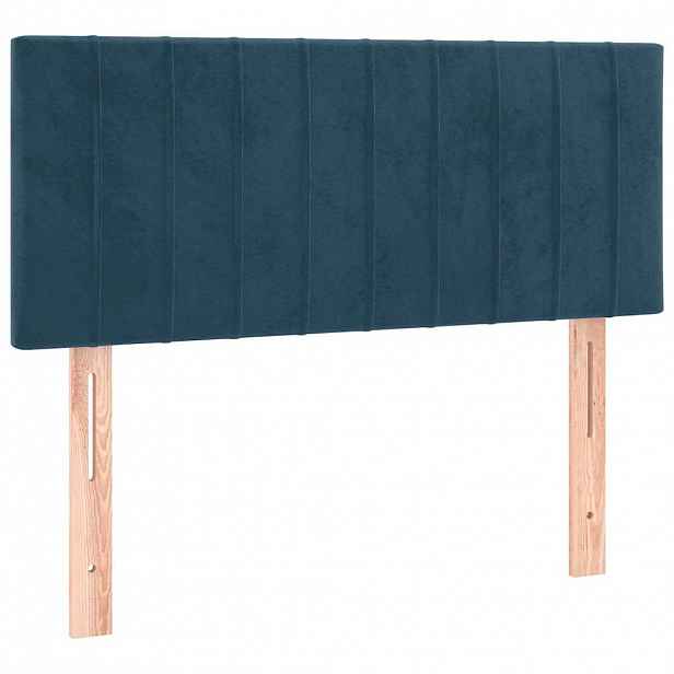 vidaXL Čelo postele tmavě modré 80 x 5 x 78/88 cm samet