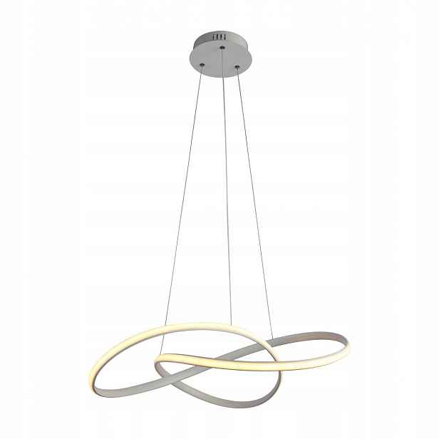 Consa, Moderní, dekorativní, bílá závěsná Led lampa, 40W, 3400LM