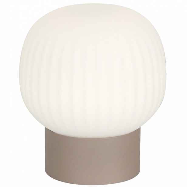Hnědá Led stolní lampa na noční stolek do ložnice a obývacího pokoje Montes