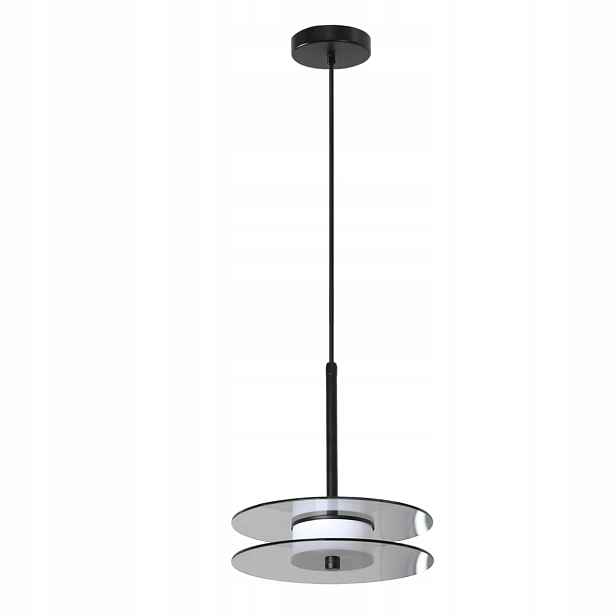 Light Prestige Casy závěsná lampa černá kouřové sklo Led 6W Cct