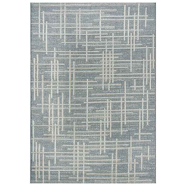 Mazovia KOBEREC pro Interiér i Exteriér Cangas Capa Mazovia 250x350cm Béžový Grafitový Abstraktní Krátký Vlas