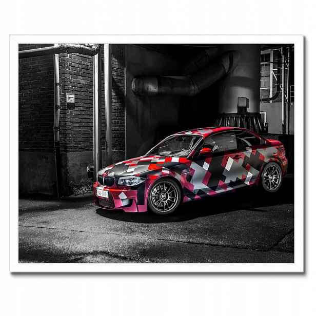 Plakáty v rámu 50x40 Červené Bmw