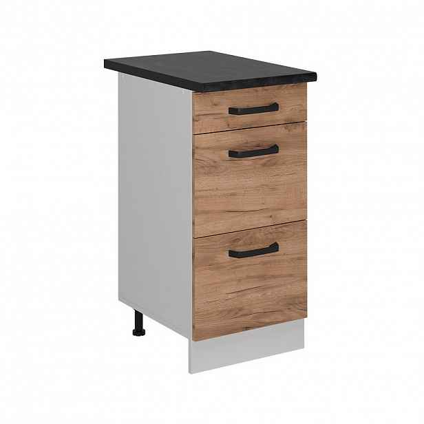 Vicco SPODNÍ SKŘÍŇKA KUCHYŇSKÉ LINKY R-Line Zlatý mocný dub 40 cm PD Antracit