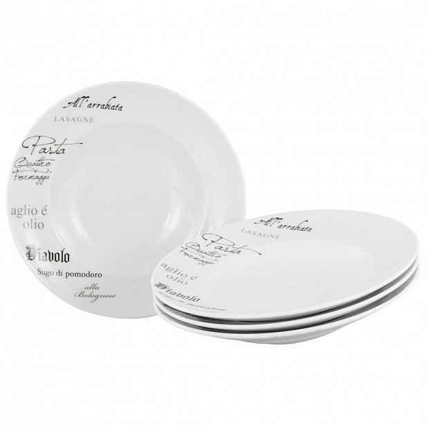 Creatable SADA TALÍŘŮ NA TĚSTOVINY, keramika, 27 cm