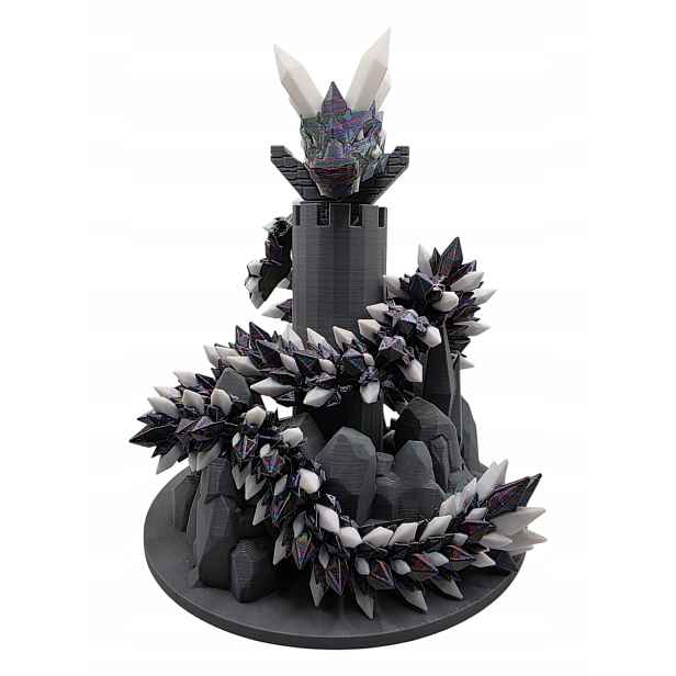 Křišťálový drak Crystal Dragon Duo 60 cm kloubový Vortex Tiktok