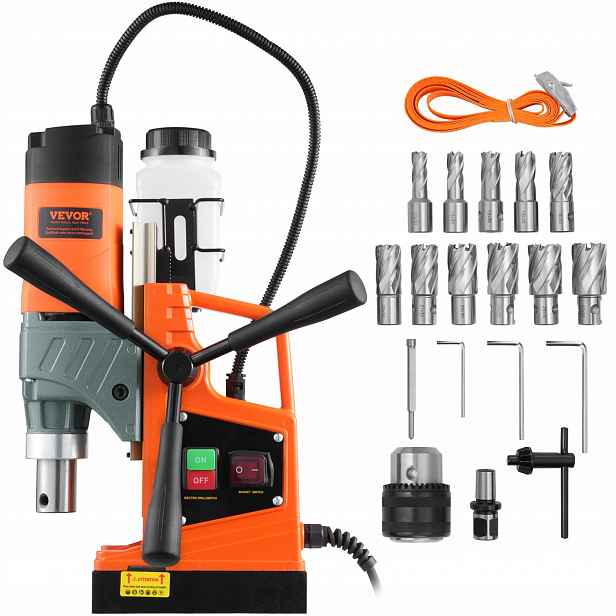 Magnetická vrtačka 1450W 12500N 850RPM 11 korunek součástí balení