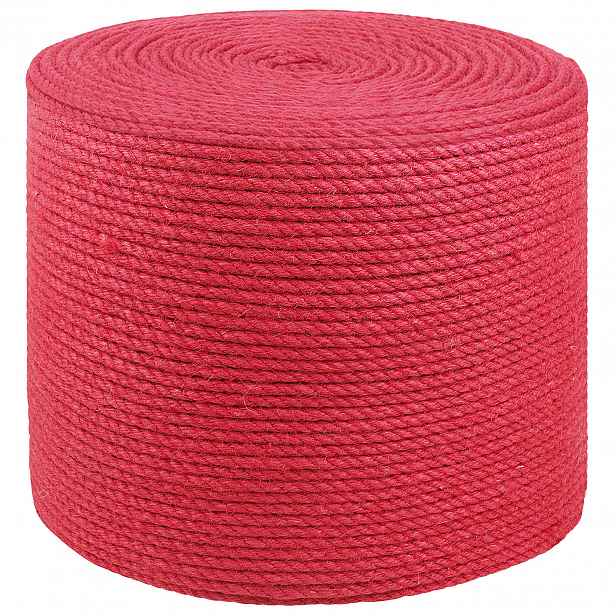 vidaXL 4 mm Červená 100% jute Tossa