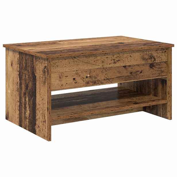vidaXL Konferenční stolek Staré dřevo 80 x 50,5 x 41,5 cm