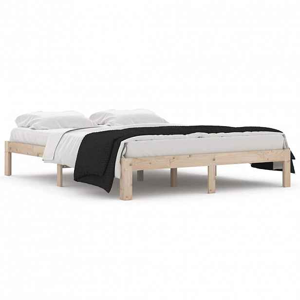 vidaXL Rám postele masivní dřevo 150 x 200 cm King Size